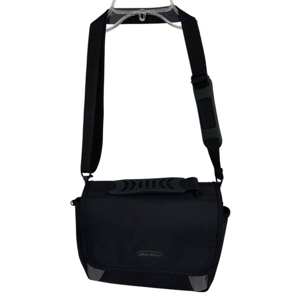 Eddie Bauer Small Messenger Bag Black - Picture 1 of 13